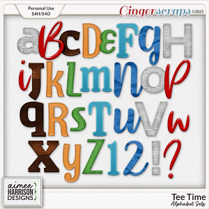 Tee Time Alphabet Sets by Aimee Harrison Tee Time Alphabet Sets by Aimee Harrison