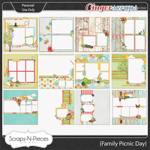 Family Picnic Day Quick Pages - Scraps N Pieces 