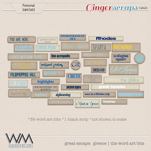 Great Escape: Greece | Word Art Bits