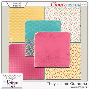 They call me Grandma Aged Papers by Scrapbookcrazy Creations