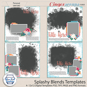Splashy Blends 1 Templates by Miss Fish