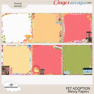 Pet Adoption Messy Paper by Adrienne Skelton Designs  