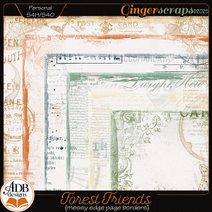 Forest Friends Page Borders by ADB Designs