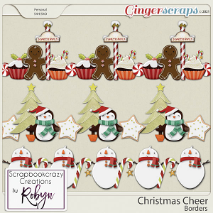 Christmas Cheer Borders by Scrapbookcrazy Creations