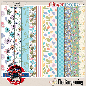 The Burgeoning Patterned Papers By The Brit Chick
