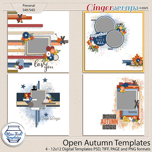 Open Autumn Templates by Miss Fish 