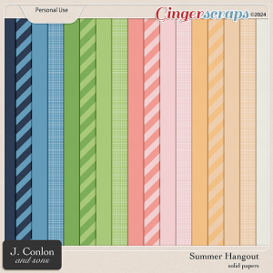 Summer Hangout Solid Papers by J. Conlon and Sons
