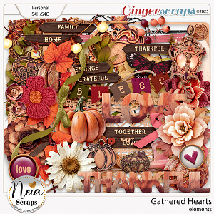 Gathered Hearts - Elements - by Neia Scraps