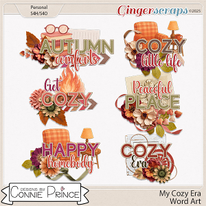 Cozy Era - Word Art Pack by Connie Prince