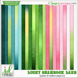 Lucky Shamrock Lane {Plain & Ombre Papers}