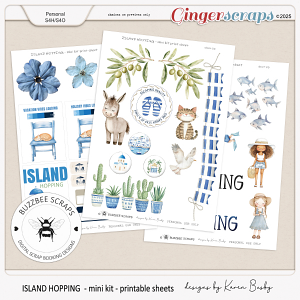 Buzzbee Scraps: Island Hopping Printable Sheets