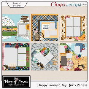 Happy Pioneer Day Quick Page Set by Memory Mosaic