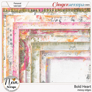 Bold Heart - Messy Edges - by Neia Scraps