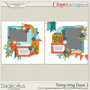 Temp-ting Duos 2 Templates by Dagilicious