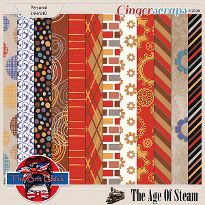 The Age Of Steam Patterned Papers By The Brit Chick