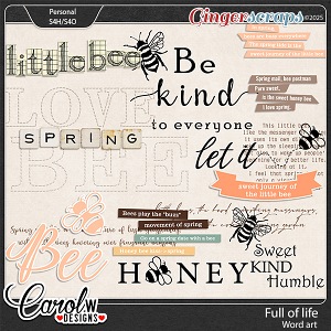 Full of life-Word art