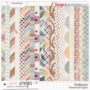 Embrace - Patterned Papers - by Neia Scraps