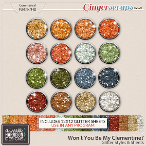 Won't You Be My Clementine? Glitters by Aimee Harrison