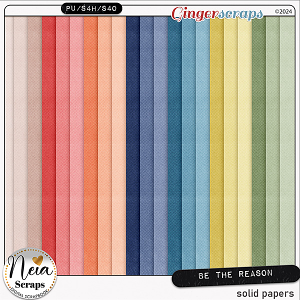 Be The Reason - Solid Papers - by Neia Scraps
