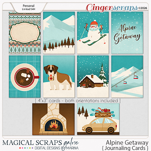 Alpine Getaway (journaling cards)