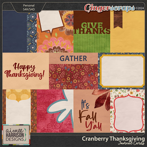 Cranberry Thanksgiving Journal Cards by Aimee Harrison