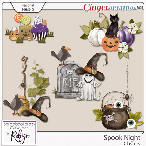 Spook Night Clusters by Scrapbookcrazy Creations