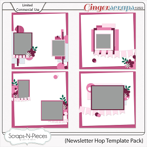 Newsletter Hop Template Pack by Scraps N Pieces 