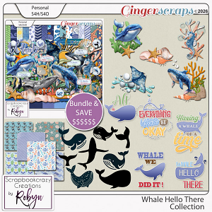 Whale Hello There Collection by Scrapbookcrazy Creations