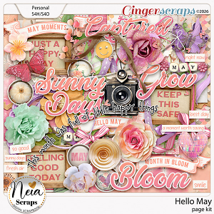 Hello May - Page Kit - by Neia Scraps