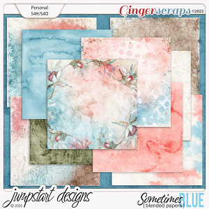 Sometimes Blue {Blended Papers}