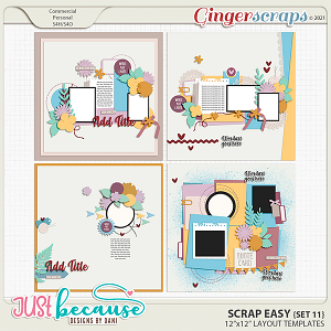 Scrap Easy 11 Templates by JB Studio