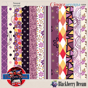 Blackberry Dreams Patterned Papers By The Brit Chick