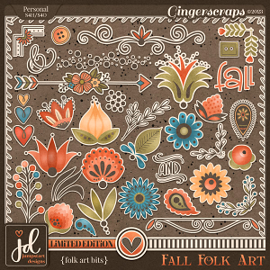 Fall Folk Art {Folk Art Bits} LIMITED EDITION