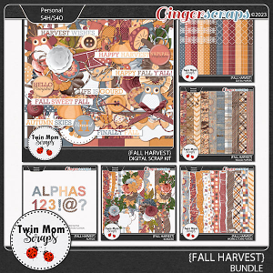 Fall Harvest - BUNDLE by Twin Mom Scraps