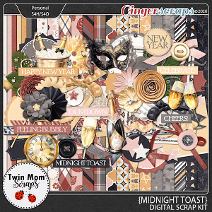 Midnight Toast - KIT by Twin Mom Scraps