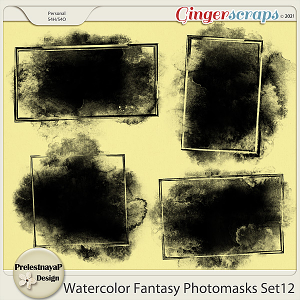 Watercolor fantasy Photomasks Set12