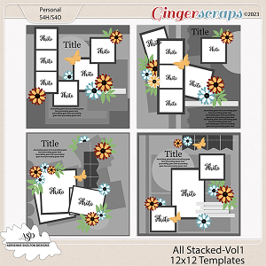 All Stacked Templates-Vol1 by Adrienne Skelton Designs 