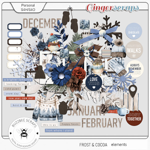 Buzzbee Scraps: Frost and Cocoa Element pack