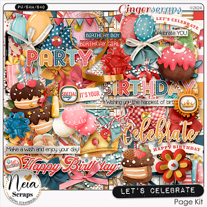Let's Celebrate - Page Kit - by Neia Scraps