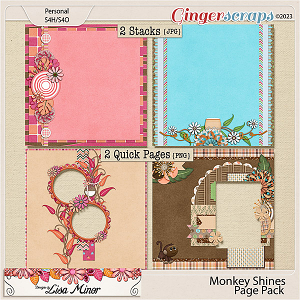 Monkey Shines Page Pack from Designs by Lisa Minor
