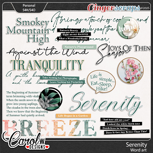 Serenity-Word art Serenity-Word art