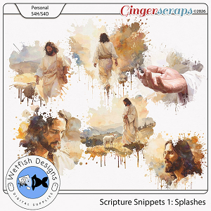 Scripture Snippets 1: Splashes by Wetfish Designs 