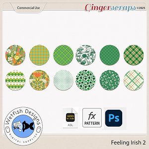 Feeling Irish 2 Layer Styles & Patterns by Wetfish Designs