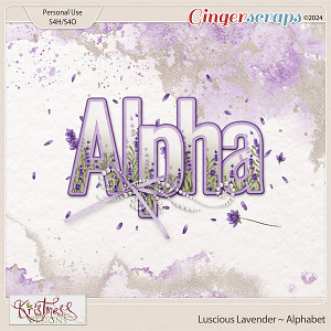 Luscious Lavender Alphabet
