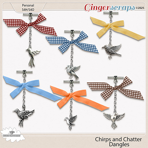 Chirps and Chatter Dangles by Adrienne Skelton Designs