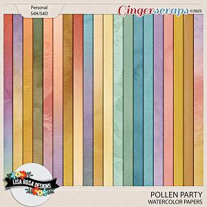 Pollen Party - Watercolor Papers by Lisa Rosa Designs