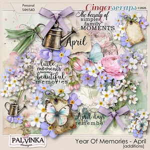 Year Of Memories - April Additions by Palvinka Designs