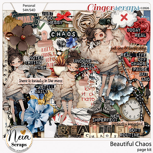 Beautiful Chaos - Page Kit - by Neia Scraps