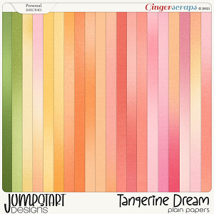 Tangerine Dream {Plain & Ombre Papers} by Jumpstart Designs