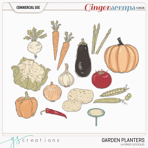 Garden Planters Layered Doodles (CU) by GS Creations Garden Planters Layered Doodles (CU) by GS Creations
